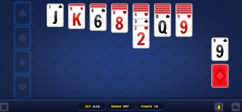 Daily Solitaire Blue - Screenshot